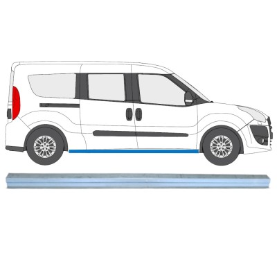 Pannello di riparazione sottoporta lamiera per Opel Combo D 2011-2018 / Sinistra = Destra (simmetrico) 15362