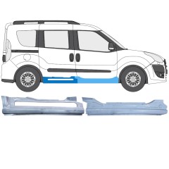 Pannello di riparazione sottoporta lamiera per Opel Combo D 2011-2018 / Destra / Set 14367