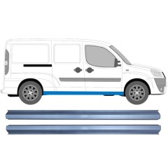 Pannello di riparazione sottoporta lamiera per Fiat Doblo 2001-2010 / Sinistra+Destra / Set 11347
