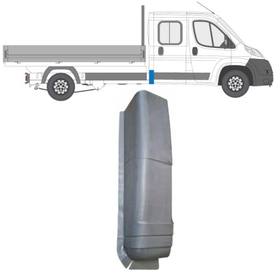 Lamiera di riparazione dell'angolo posteriore per Fiat Ducato 2006-2026 / Destra 16614