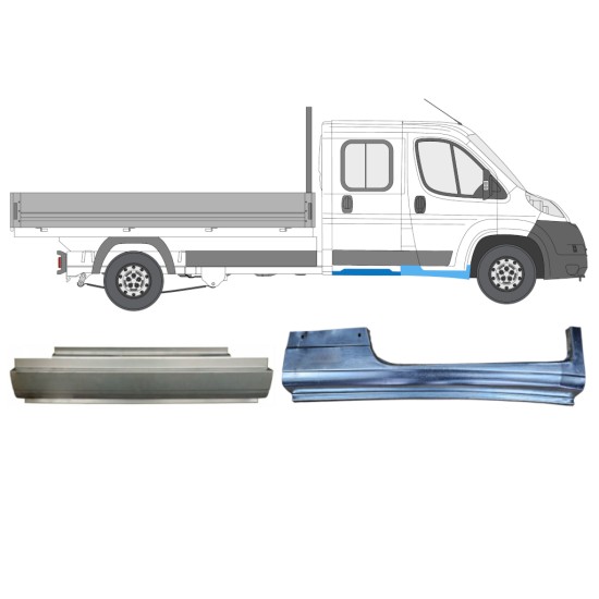 Set di pannelli di riparazione per Fiat Ducato 2006-2014 / Destra / Doppia cabina / 14794 Set di pannelli di riparazione per Fiat Ducato 2006-2014 / Destra / Doppia cabina / 14794