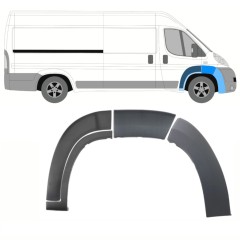 Set di modanature parafango anteriore per Citroen Jumper 2006-2014 / Destra / 14395