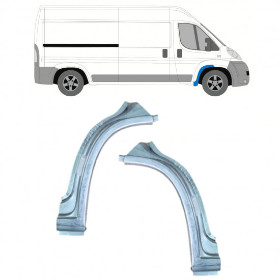 Pannello di riparazione parafango anteriore per Fiat Ducato 2006- / Sinistra+Destra / Set 11471