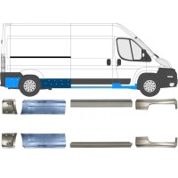 Pannello di riparazione sottoporta lamiera per Fiat Ducato 2006-2026 / Sinistra+Destra / Set 10887