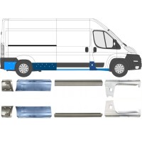 Pannello di riparazione sottoporta lamiera per Peugeot Boxer 2006-2026 / Sinistra+Destra / Set 14162