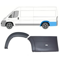 Set di modanature arco ruota posteriore per Peugeot Boxer 2006-2018 / Sinistra / 14436