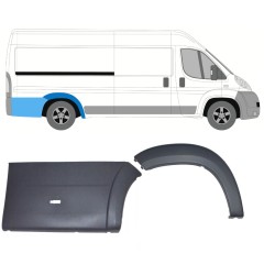 Set di modanature arco ruota posteriore per Peugeot Boxer 2006-2018 / Destra / 14434
