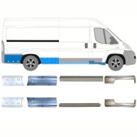 Pannello di riparazione sottoporta lamiera per Citroen Jumper 2006-2026 / Sinistra+Destra / Set 14169