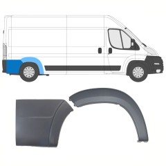Set di modanature arco ruota posteriore per Peugeot Boxer 2006-2018 / Destra / 14408