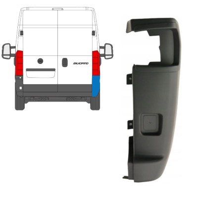 Angolo paraurti posteriore 270 gradi per Citroen Jumper 2006-2018 / Destra 16119