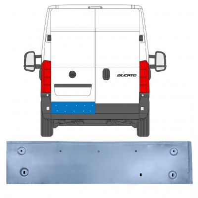 Pannello di riparazione porta posteriore per Fiat Ducato 2006- / Sinistra 11669