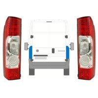 Fanale posteriore per Fiat Ducato 2006-2014 / Sinistra+Destra / Set 10026