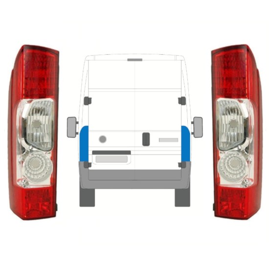 Fanale posteriore per Fiat Ducato 2006-2014 / Sinistra+Destra / Set 10026