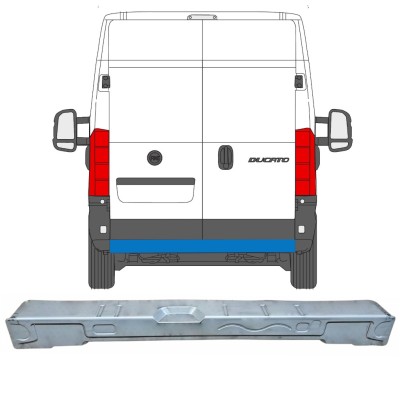 Pannello di riparazione traversa posteriore per Peugeot Boxer 2006-2026 16870