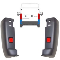 Angolo paraurti con catarifrangente per Citroen Jumper 2006-2018 / Sinistra+Destra / Set 14083