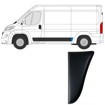 Modanatura laterale parafango posteriore per Fiat Ducato 2018- / Sinistra 14803