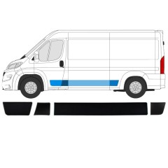 Set di modanature laterali per Peugeot Boxer 2018- / Sinistra / 15436
