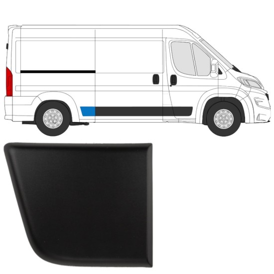 Modanatura laterale parafango posteriore per Fiat Ducato 2018- / Destra 14804 Modanatura laterale parafango posteriore per Fiat Ducato 2018- / Destra 14804