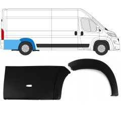 Set di modanature arco ruota posteriore per Peugeot Boxer 2018- / Destra / 14438