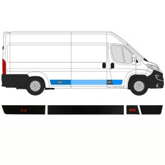 Set di modanature laterali per Citroen Jumper 2018- / Destra / 14421