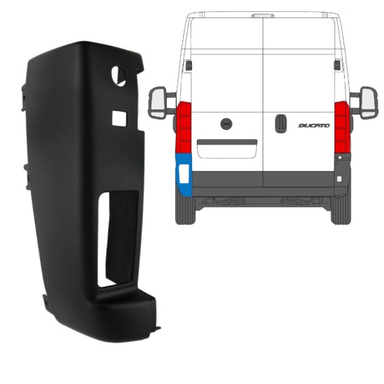 Angolo paraurti posteriore 180 gradi