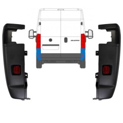 Angolo paraurti posteriore 270 gradi per Fiat Ducato 2018- / Sinistra+Destra / Set 9836