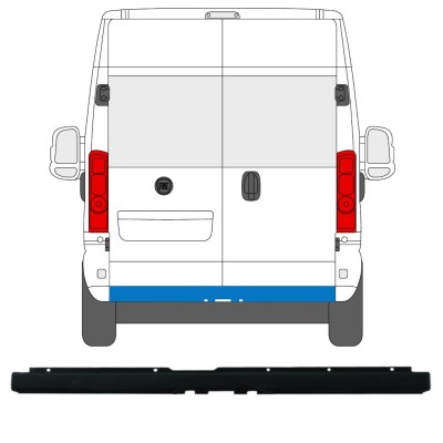 Paraurti posteriore con foro per gancio traino per Peugeot Boxer 2018- 16165