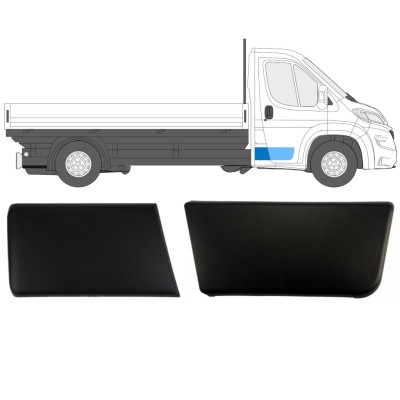 Set di modanature laterali per cabina singola per Fiat Ducato 2018- / Destra / Cabina singola / 14808