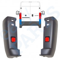 Angolo paraurti con catarifrangente per Fiat Ducato 2006-2018 / Sinistra+Destra / Set 9935