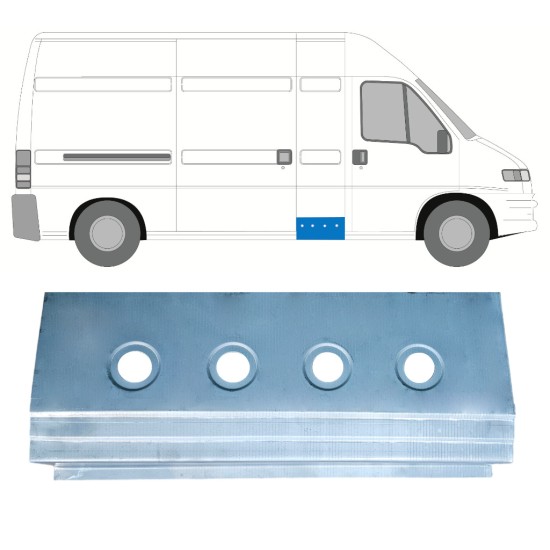 Sottoporta interno per Citroen Jumper 1994-2006 / Sinistra = Destra (simmetrico) 17305