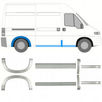 Pannello di riparazione sottoporta e parafango posteriore per Fiat Ducato Boxer Relay 1994-2006 / MWB / Set 11517