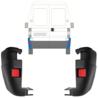 Angolo paraurti posteriore per Fiat Ducato 2002-2006 / Sinistra+Destra / Set 9816