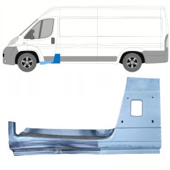 Pannello di riparazione del montante + Pannello Di Riparazione Sottoporta Lamiera per Fiat Ducato 2006-2025 / Sinistra / Set 8743