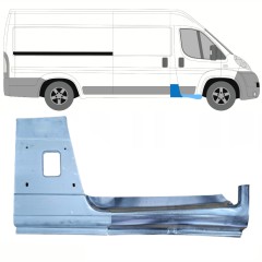 Pannello di riparazione del montante + Pannello Di Riparazione Sottoporta Lamiera per Peugeot Boxer 2006-2025 / Destra / Set 13951
