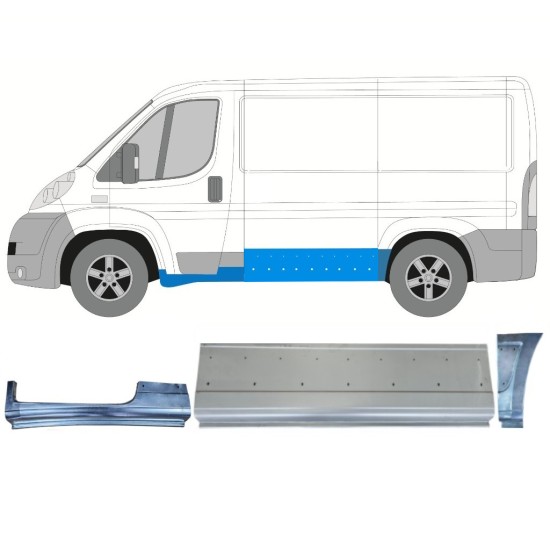 Set di pannelli di riparazione per Fiat Ducato 2006-2014 / Sinistra / 14811 Set di pannelli di riparazione per Fiat Ducato 2006-2014 / Sinistra / 14811
