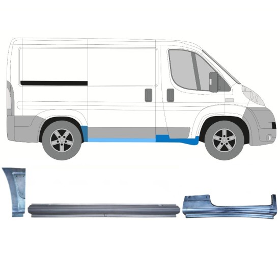 Set di pannelli di riparazione per Fiat Ducato 2006-2014 / Destra / 14810 Set di pannelli di riparazione per Fiat Ducato 2006-2014 / Destra / 14810
