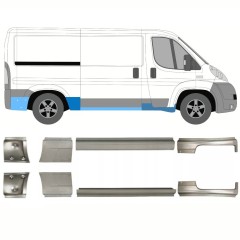 Pannello di riparazione sottoporta lamiera per Fiat Ducato 2006-2025 / Sinistra+Destra / Set 10883
