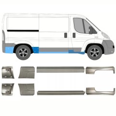 Pannello di riparazione sottoporta lamiera per Peugeot Boxer 2006-2025 / Sinistra+Destra / Set 14156