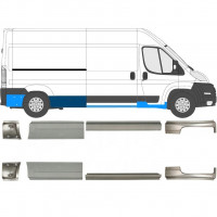 Pannello di riparazione sottoporta lamiera per Fiat Ducato 2006- / Sinistra+Destra / Set 10887