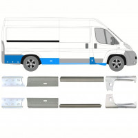 Pannello di riparazione sottoporta lamiera per Fiat Ducato 2006- / Sinistra+Destra / Set 10890