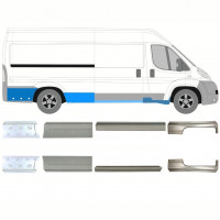 Pannello di riparazione sottoporta lamiera per Fiat Ducato 2006- / Sinistra+Destra / Set 10891