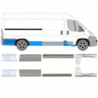 Pannello di riparazione sottoporta lamiera per Fiat Ducato 2006- / Sinistra+Destra / Set 10889