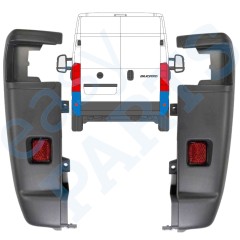 Angolo paraurti posteriore 270 gradi per Peugeot Boxer 2006-2018 / Sinistra+Destra / Set 14063