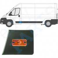 Pannello di modanatura Dietro Porta Anteriore con lampada per Fiat Ducato 2006- / Sinistra 10677