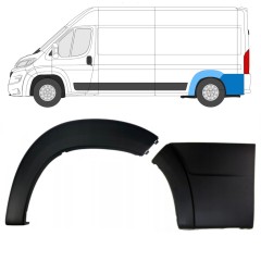 Modanatura laterale posteriore per Peugeot Boxer 2018- / Sinistra / Set 13302