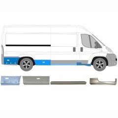 Set di pannelli di riparazione per Peugeot Boxer 2006-2026 / Destra 16803