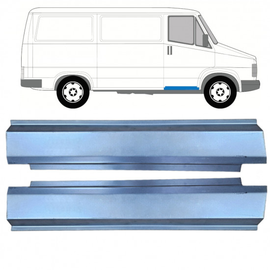 Pannello di riparazione davanzale della porta anteriore per Fiat Ducato / C25 / J5 1981-1994 / Sinistra+Destra / Set 9804