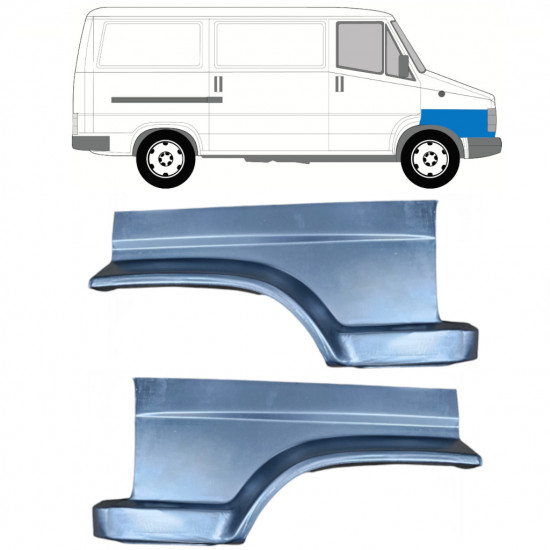 Pannello di riparazione parafango anteriore per Fiat Ducato / C25 / J5 1990-1994 / Sinistra+Destra / Set 9819