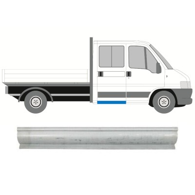 Pannello di riparazione sottoporta lamiera per Fiat Ducato 1994-2006 / Sinistra = Destra (simmetrico) 16009