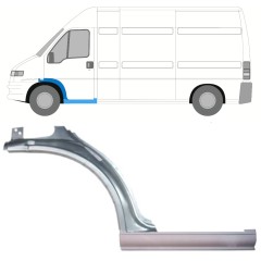 Pannello di riparazione sottoporta e parafango anteriore per Fiat Ducato 1994-2006 / Sinistra / Set 9902
